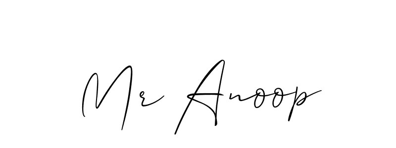 Also You can easily find your signature by using the search form. We will create Mr Anoop name handwritten signature images for you free of cost using Allison_Script sign style. Mr Anoop signature style 2 images and pictures png