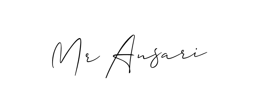 How to make Mr Ansari signature? Allison_Script is a professional autograph style. Create handwritten signature for Mr Ansari name. Mr Ansari signature style 2 images and pictures png