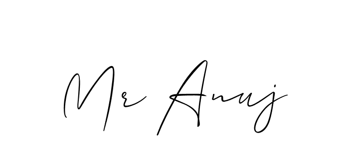 How to Draw Mr Anuj signature style? Allison_Script is a latest design signature styles for name Mr Anuj. Mr Anuj signature style 2 images and pictures png