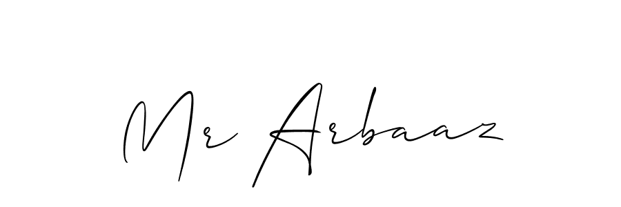 Similarly Allison_Script is the best handwritten signature design. Signature creator online .You can use it as an online autograph creator for name Mr Arbaaz. Mr Arbaaz signature style 2 images and pictures png
