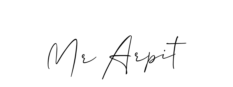 How to Draw Mr Arpit signature style? Allison_Script is a latest design signature styles for name Mr Arpit. Mr Arpit signature style 2 images and pictures png