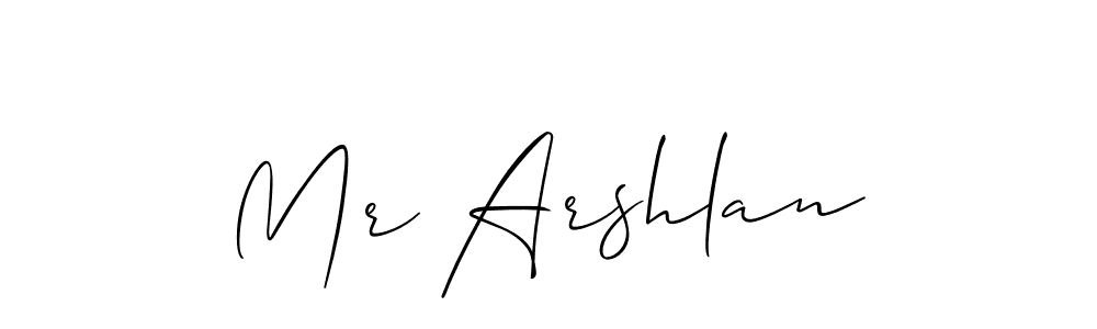 if you are searching for the best signature style for your name Mr Arshlan. so please give up your signature search. here we have designed multiple signature styles  using Allison_Script. Mr Arshlan signature style 2 images and pictures png