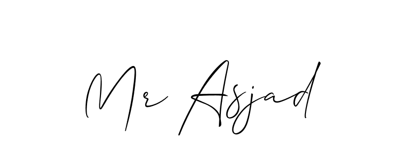 How to Draw Mr Asjad signature style? Allison_Script is a latest design signature styles for name Mr Asjad. Mr Asjad signature style 2 images and pictures png