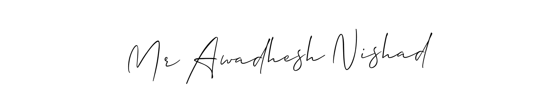 Check out images of Autograph of Mr Awadhesh Nishad name. Actor Mr Awadhesh Nishad Signature Style. Allison_Script is a professional sign style online. Mr Awadhesh Nishad signature style 2 images and pictures png