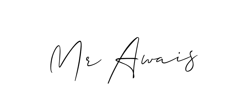 You should practise on your own different ways (Allison_Script) to write your name (Mr Awais) in signature. don't let someone else do it for you. Mr Awais signature style 2 images and pictures png