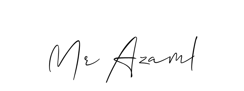 Design your own signature with our free online signature maker. With this signature software, you can create a handwritten (Allison_Script) signature for name Mr Azaml. Mr Azaml signature style 2 images and pictures png