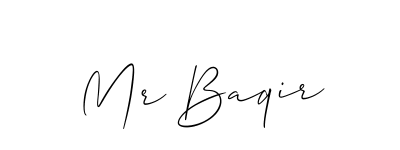 Best and Professional Signature Style for Mr Baqir. Allison_Script Best Signature Style Collection. Mr Baqir signature style 2 images and pictures png