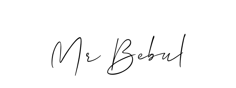 You should practise on your own different ways (Allison_Script) to write your name (Mr Bebul) in signature. don't let someone else do it for you. Mr Bebul signature style 2 images and pictures png