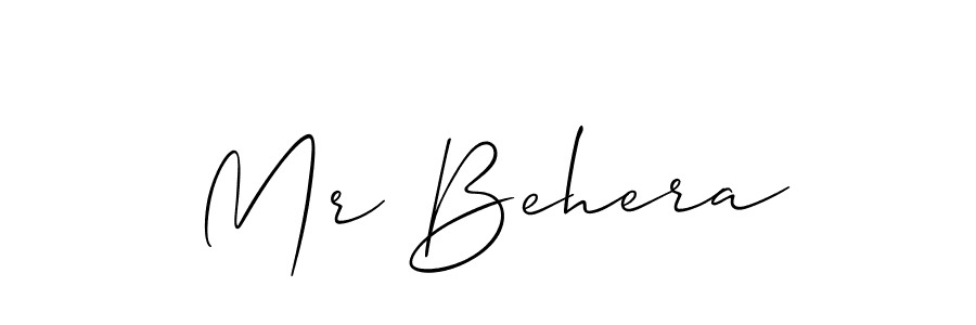 How to make Mr Behera signature? Allison_Script is a professional autograph style. Create handwritten signature for Mr Behera name. Mr Behera signature style 2 images and pictures png