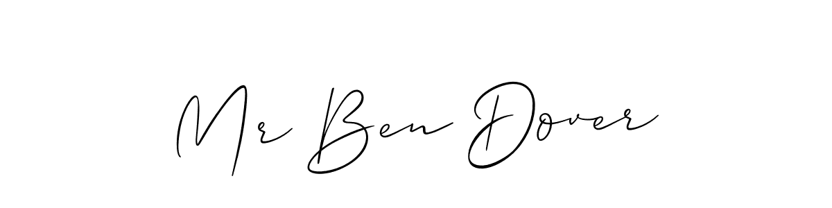 Create a beautiful signature design for name Mr Ben Dover. With this signature (Allison_Script) fonts, you can make a handwritten signature for free. Mr Ben Dover signature style 2 images and pictures png