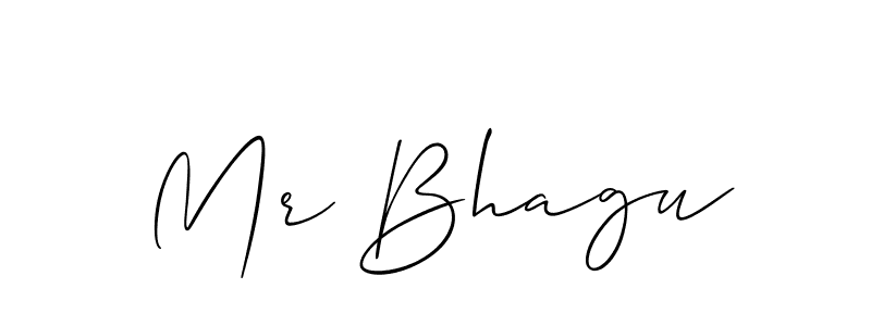 Allison_Script is a professional signature style that is perfect for those who want to add a touch of class to their signature. It is also a great choice for those who want to make their signature more unique. Get Mr Bhagu name to fancy signature for free. Mr Bhagu signature style 2 images and pictures png