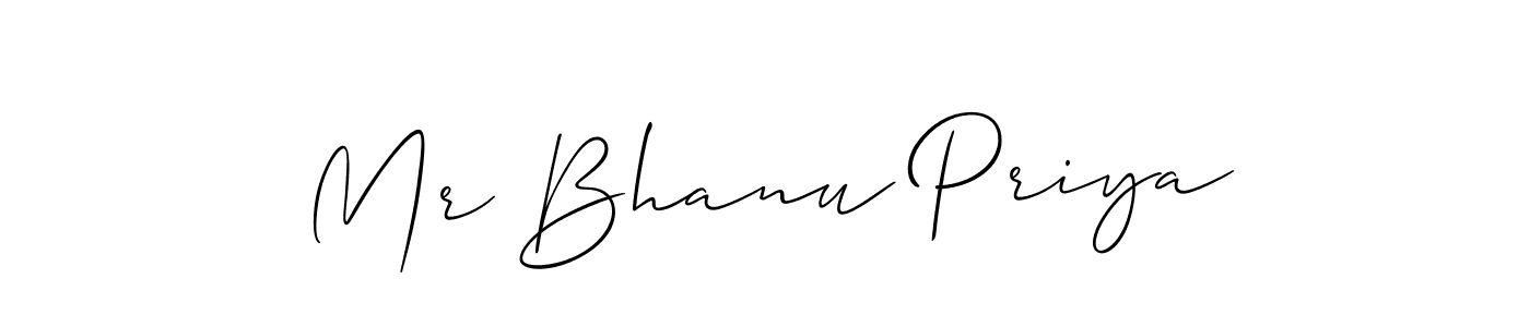 Also You can easily find your signature by using the search form. We will create Mr Bhanu Priya name handwritten signature images for you free of cost using Allison_Script sign style. Mr Bhanu Priya signature style 2 images and pictures png