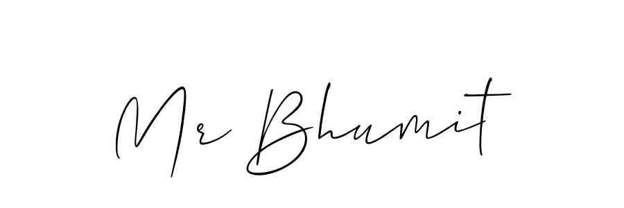 You should practise on your own different ways (Allison_Script) to write your name (Mr Bhumit) in signature. don't let someone else do it for you. Mr Bhumit signature style 2 images and pictures png