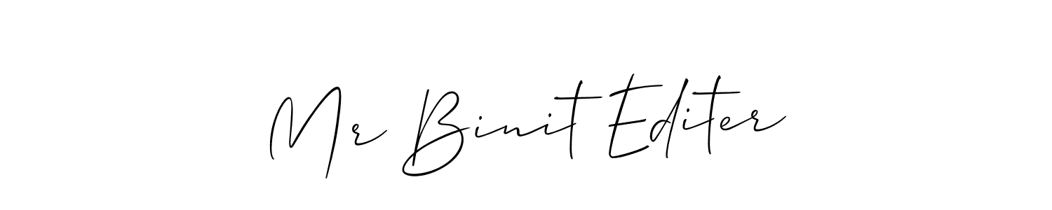 This is the best signature style for the Mr Binit Editer name. Also you like these signature font (Allison_Script). Mix name signature. Mr Binit Editer signature style 2 images and pictures png