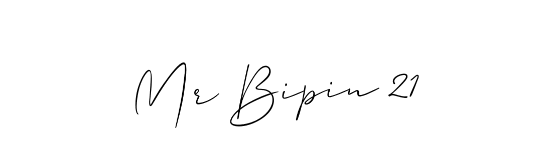 Design your own signature with our free online signature maker. With this signature software, you can create a handwritten (Allison_Script) signature for name Mr Bipin 21. Mr Bipin 21 signature style 2 images and pictures png