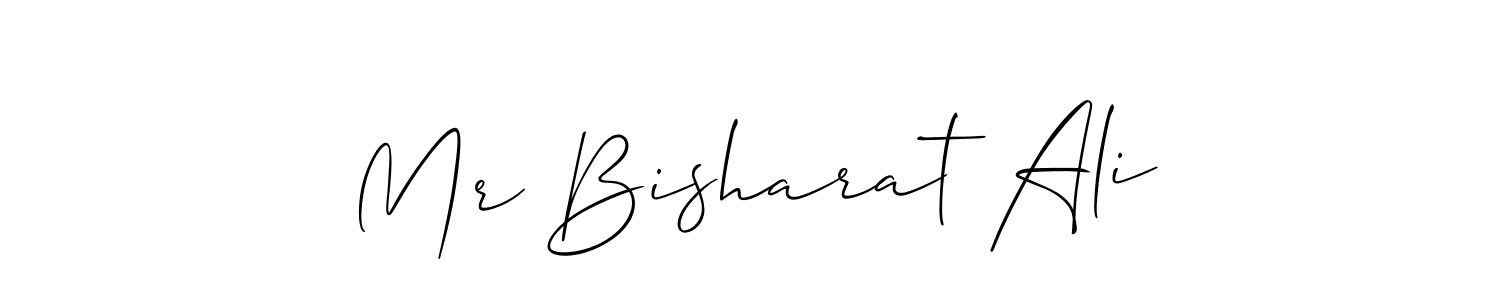 Design your own signature with our free online signature maker. With this signature software, you can create a handwritten (Allison_Script) signature for name Mr Bisharat Ali. Mr Bisharat Ali signature style 2 images and pictures png