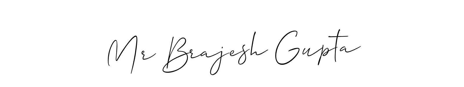 Use a signature maker to create a handwritten signature online. With this signature software, you can design (Allison_Script) your own signature for name Mr Brajesh Gupta. Mr Brajesh Gupta signature style 2 images and pictures png