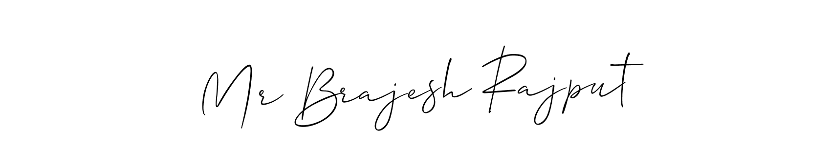 Similarly Allison_Script is the best handwritten signature design. Signature creator online .You can use it as an online autograph creator for name Mr Brajesh Rajput. Mr Brajesh Rajput signature style 2 images and pictures png