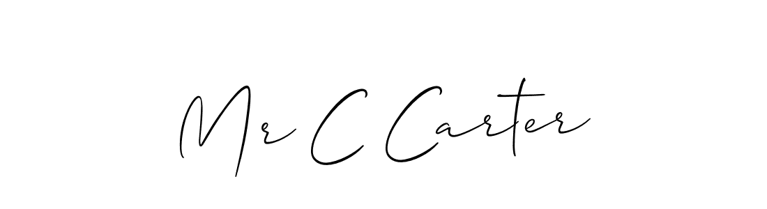 Best and Professional Signature Style for Mr C Carter. Allison_Script Best Signature Style Collection. Mr C Carter signature style 2 images and pictures png