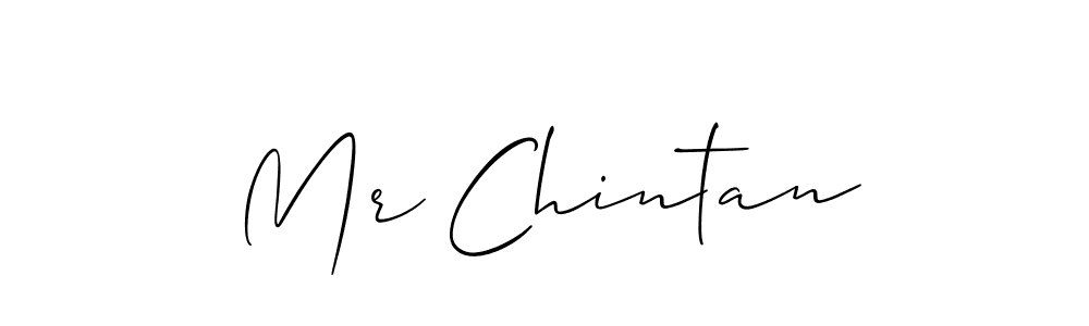 Make a beautiful signature design for name Mr Chintan. With this signature (Allison_Script) style, you can create a handwritten signature for free. Mr Chintan signature style 2 images and pictures png