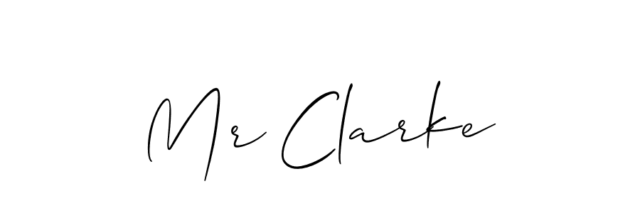 It looks lik you need a new signature style for name Mr Clarke. Design unique handwritten (Allison_Script) signature with our free signature maker in just a few clicks. Mr Clarke signature style 2 images and pictures png