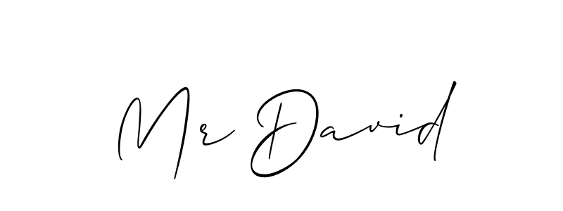 Allison_Script is a professional signature style that is perfect for those who want to add a touch of class to their signature. It is also a great choice for those who want to make their signature more unique. Get Mr David name to fancy signature for free. Mr David signature style 2 images and pictures png