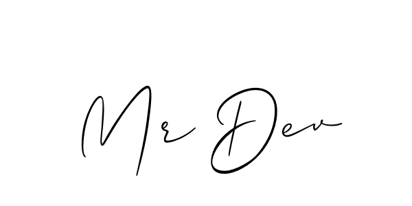 Best and Professional Signature Style for Mr Dev. Allison_Script Best Signature Style Collection. Mr Dev signature style 2 images and pictures png