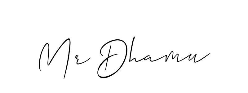 Make a beautiful signature design for name Mr Dhamu. Use this online signature maker to create a handwritten signature for free. Mr Dhamu signature style 2 images and pictures png