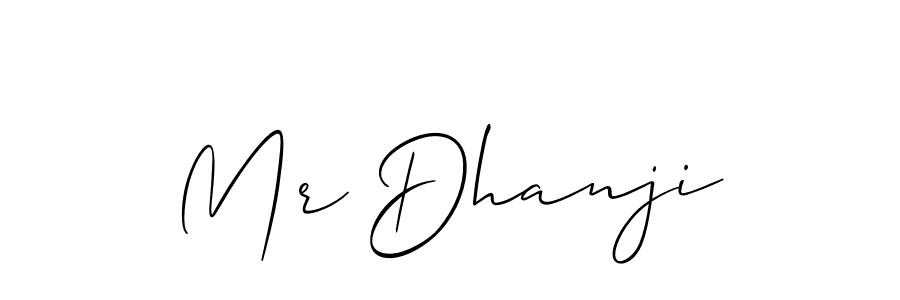 Design your own signature with our free online signature maker. With this signature software, you can create a handwritten (Allison_Script) signature for name Mr Dhanji. Mr Dhanji signature style 2 images and pictures png