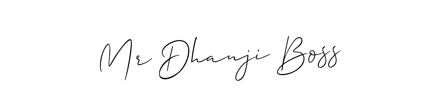 The best way (Allison_Script) to make a short signature is to pick only two or three words in your name. The name Mr Dhanji Boss include a total of six letters. For converting this name. Mr Dhanji Boss signature style 2 images and pictures png