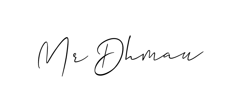 Design your own signature with our free online signature maker. With this signature software, you can create a handwritten (Allison_Script) signature for name Mr Dhmau. Mr Dhmau signature style 2 images and pictures png