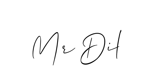 You can use this online signature creator to create a handwritten signature for the name Mr Dil. This is the best online autograph maker. Mr Dil signature style 2 images and pictures png