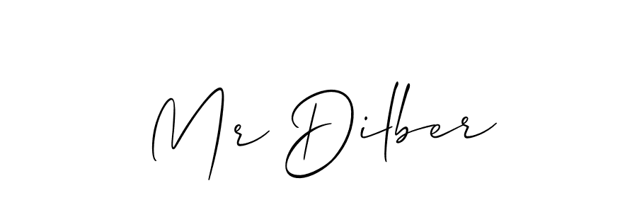 Design your own signature with our free online signature maker. With this signature software, you can create a handwritten (Allison_Script) signature for name Mr Dilber. Mr Dilber signature style 2 images and pictures png