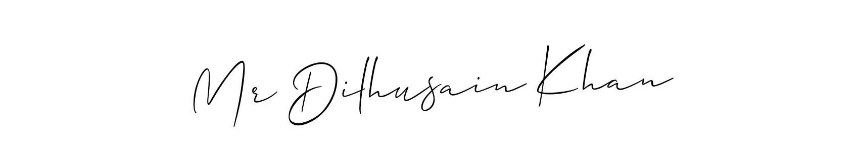 Similarly Allison_Script is the best handwritten signature design. Signature creator online .You can use it as an online autograph creator for name Mr Dilhusain Khan. Mr Dilhusain Khan signature style 2 images and pictures png