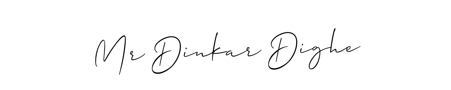 Design your own signature with our free online signature maker. With this signature software, you can create a handwritten (Allison_Script) signature for name Mr Dinkar Dighe. Mr Dinkar Dighe signature style 2 images and pictures png
