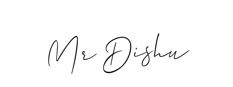 Make a short Mr Dishu signature style. Manage your documents anywhere anytime using Allison_Script. Create and add eSignatures, submit forms, share and send files easily. Mr Dishu signature style 2 images and pictures png