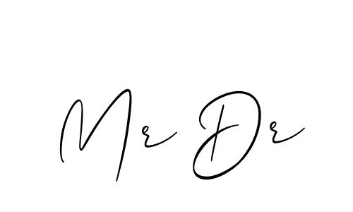 Make a short Mr Dr signature style. Manage your documents anywhere anytime using Allison_Script. Create and add eSignatures, submit forms, share and send files easily. Mr Dr signature style 2 images and pictures png