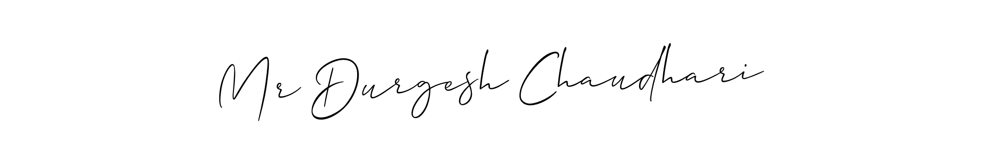 Similarly Allison_Script is the best handwritten signature design. Signature creator online .You can use it as an online autograph creator for name Mr Durgesh Chaudhari. Mr Durgesh Chaudhari signature style 2 images and pictures png