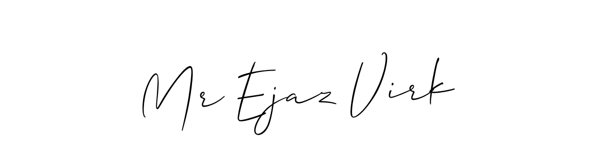 How to Draw Mr Ejaz Virk signature style? Allison_Script is a latest design signature styles for name Mr Ejaz Virk. Mr Ejaz Virk signature style 2 images and pictures png