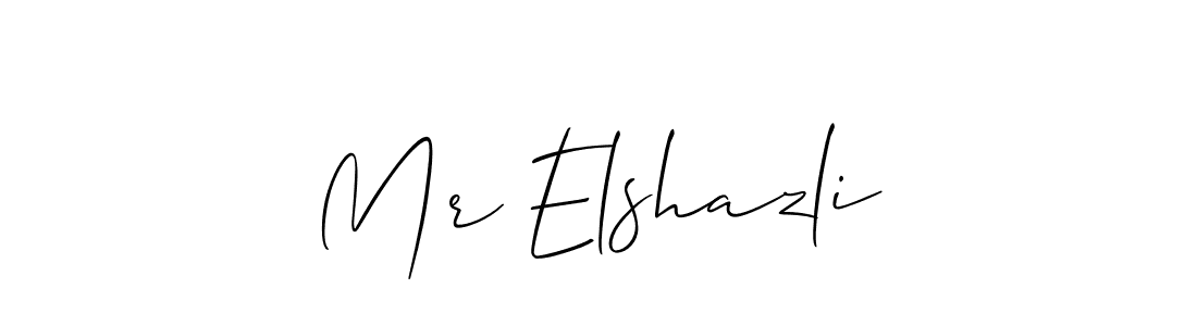 How to Draw Mr Elshazli signature style? Allison_Script is a latest design signature styles for name Mr Elshazli. Mr Elshazli signature style 2 images and pictures png