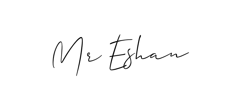 Also You can easily find your signature by using the search form. We will create Mr Eshan name handwritten signature images for you free of cost using Allison_Script sign style. Mr Eshan signature style 2 images and pictures png