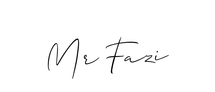 Similarly Allison_Script is the best handwritten signature design. Signature creator online .You can use it as an online autograph creator for name Mr Fazi. Mr Fazi signature style 2 images and pictures png