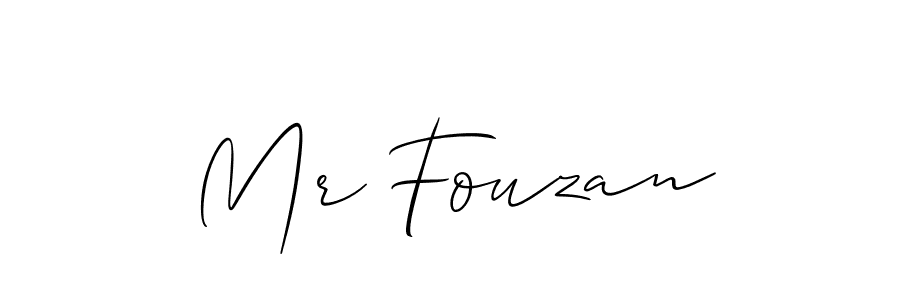 You should practise on your own different ways (Allison_Script) to write your name (Mr Fouzan) in signature. don't let someone else do it for you. Mr Fouzan signature style 2 images and pictures png