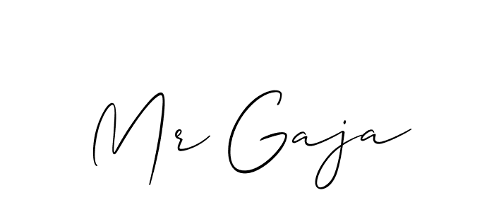 Create a beautiful signature design for name Mr Gaja. With this signature (Allison_Script) fonts, you can make a handwritten signature for free. Mr Gaja signature style 2 images and pictures png