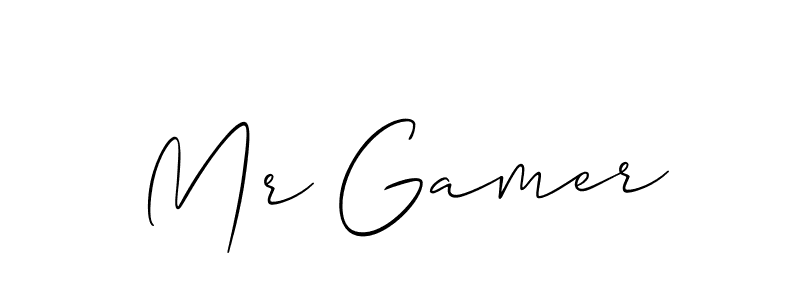 It looks lik you need a new signature style for name Mr Gamer. Design unique handwritten (Allison_Script) signature with our free signature maker in just a few clicks. Mr Gamer signature style 2 images and pictures png