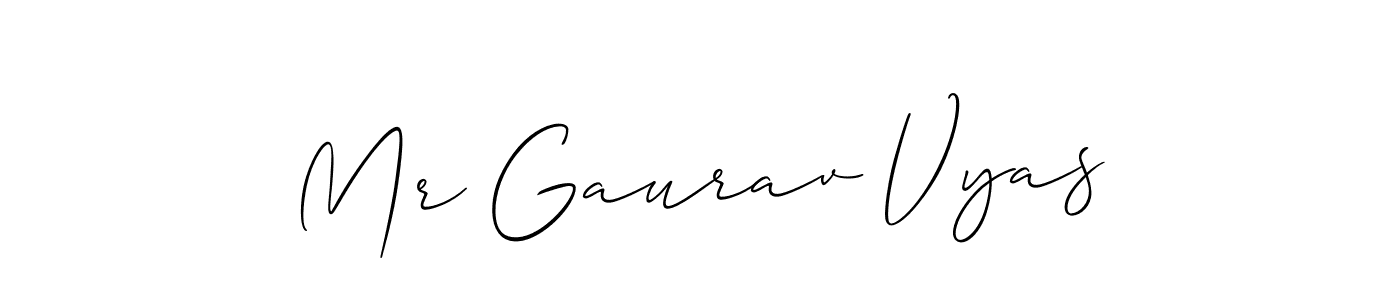 Best and Professional Signature Style for Mr Gaurav Vyas. Allison_Script Best Signature Style Collection. Mr Gaurav Vyas signature style 2 images and pictures png