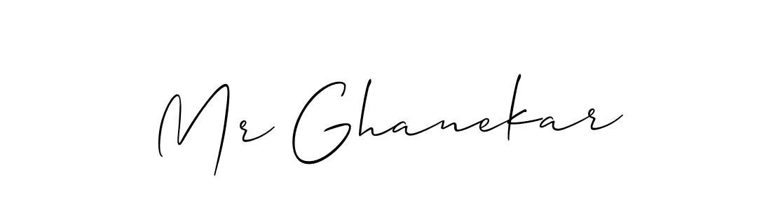 You should practise on your own different ways (Allison_Script) to write your name (Mr Ghanekar) in signature. don't let someone else do it for you. Mr Ghanekar signature style 2 images and pictures png