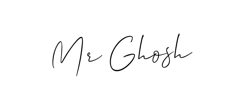 How to make Mr Ghosh name signature. Use Allison_Script style for creating short signs online. This is the latest handwritten sign. Mr Ghosh signature style 2 images and pictures png