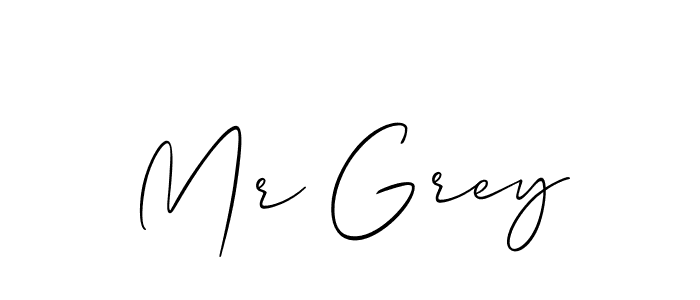 Make a beautiful signature design for name Mr Grey. With this signature (Allison_Script) style, you can create a handwritten signature for free. Mr Grey signature style 2 images and pictures png
