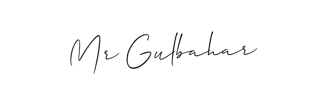 Also You can easily find your signature by using the search form. We will create Mr Gulbahar name handwritten signature images for you free of cost using Allison_Script sign style. Mr Gulbahar signature style 2 images and pictures png